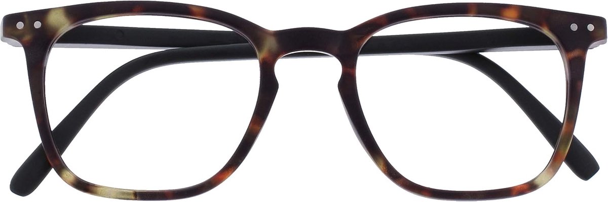 Bex Mannen Leesbril Groot Ontwerper Stijl Matbruine Schildpad R64-2 +3,00