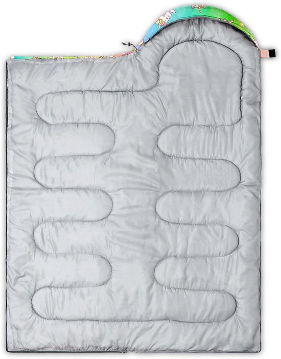 Kinderslaapzak - Slaapzakken voor kinderen - Kamperen en wandelen - Waterdicht en koudebestendig - 80 x 230 cm - Eenhoorn — afbeelding 4