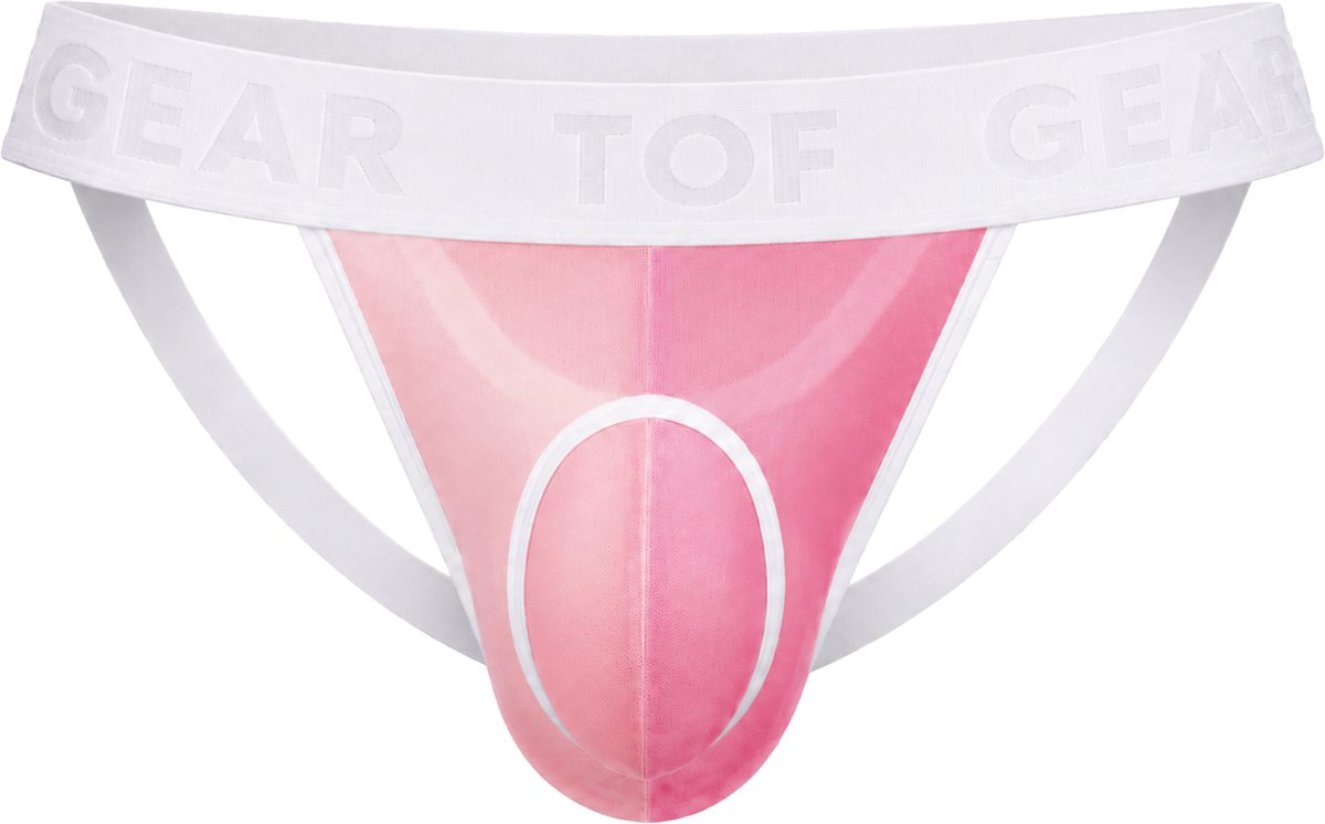 TOF Paris Mon Amour Microfiber Jockstrap Pink - MAAT XXL - Heren Ondergoed - Jockstrap voor Man - Mannen Jock