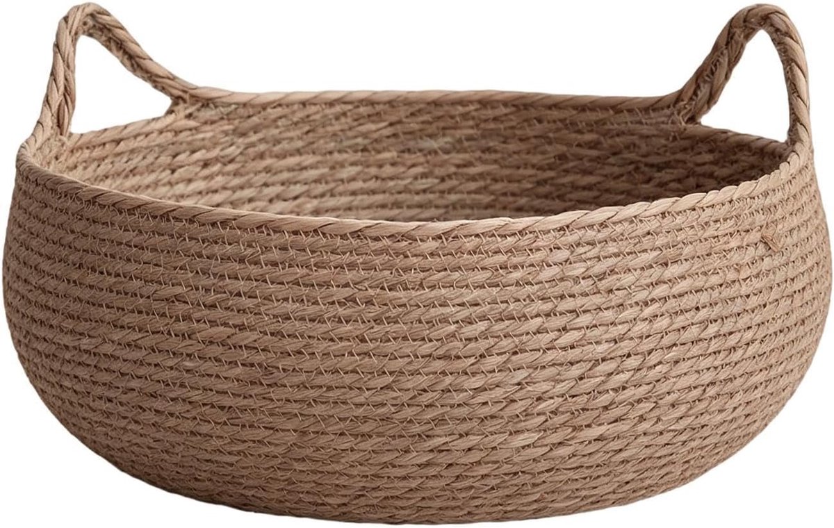 Kattenbed Ademende Rotan Gevlochten Schaal | Geweven Kattenmand Voor Activiteit En Verveling, Binnenshuis, In Een Kooi, Op Een Vloer, Op De Meubelstukken, Veiligheid,