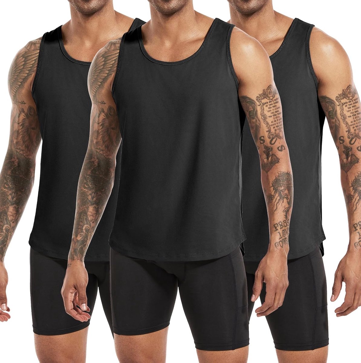 Heren katoenen workout tanktops, atletische gym spier tank top, fitness bodybuilding mouwloze T-shirts voor mannen