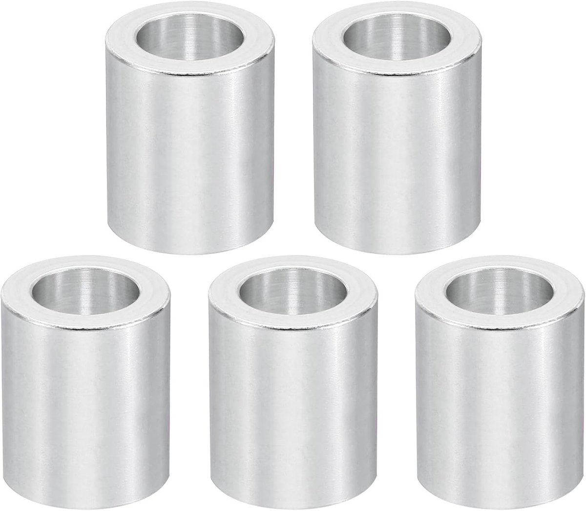 M12 Aluminium Spacers, 5 Stks Metalen Spacer Aluminium 12.5mm ID x 20mm OD x 20mm L Aluminium Spacer Schroef Standoff Ronde voor 1/2 "of M12 Schroefbouten