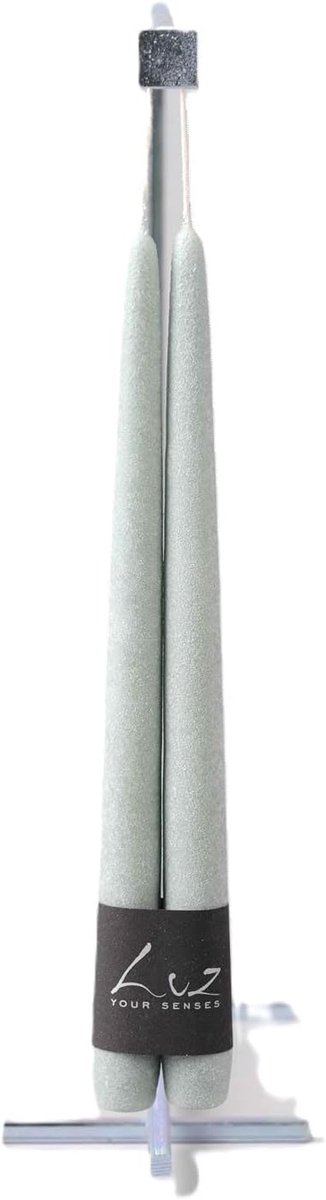 Tafelkaarsen turquoise D 2,20 cm H 30 - set van 3 - sfeervol & decoratief - perfect voor elke gelegenheid - SnelShoppen