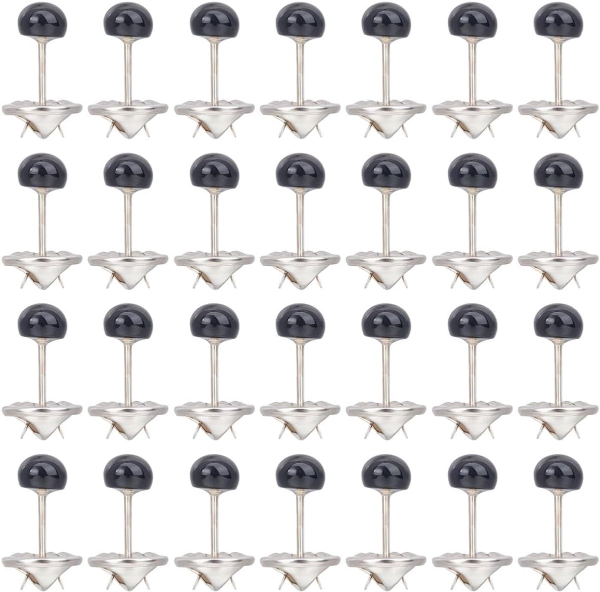 1 Doos 100Pcs Wit Platte Parel Shirt Broche Knoppen Cover Up Parels Knop Afneembare Herbruikbare Veiligheid Geen Naai Broches Ijzer Tie Tacks Pins Voor Kleding Shirts Blouse Jurk Trui Decor