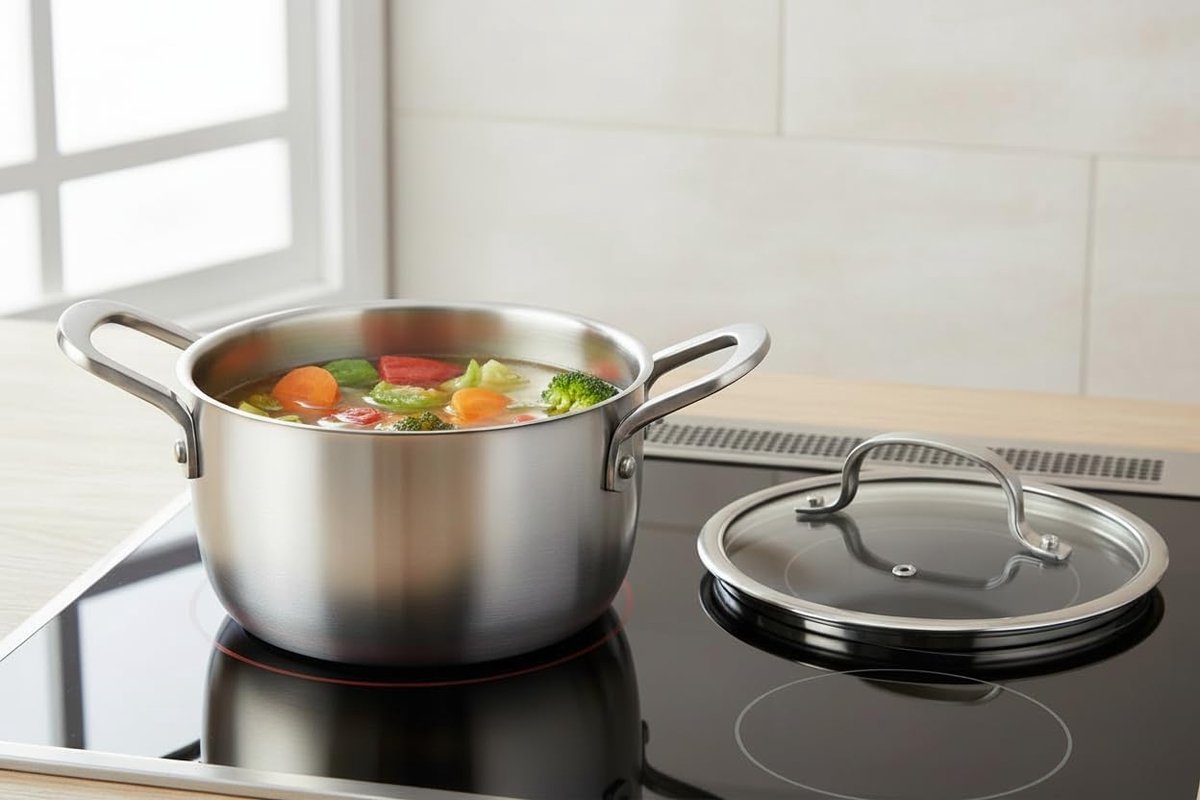 Kookpan Signature Steel - RVS - ø 16 cm / 1.2 Liter - geschikt voor alle warmtebronnen