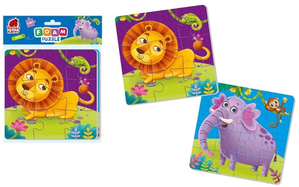 Puzzel Speelgoed Dieren Zoo 25 Delen Schuim 3+ jaar