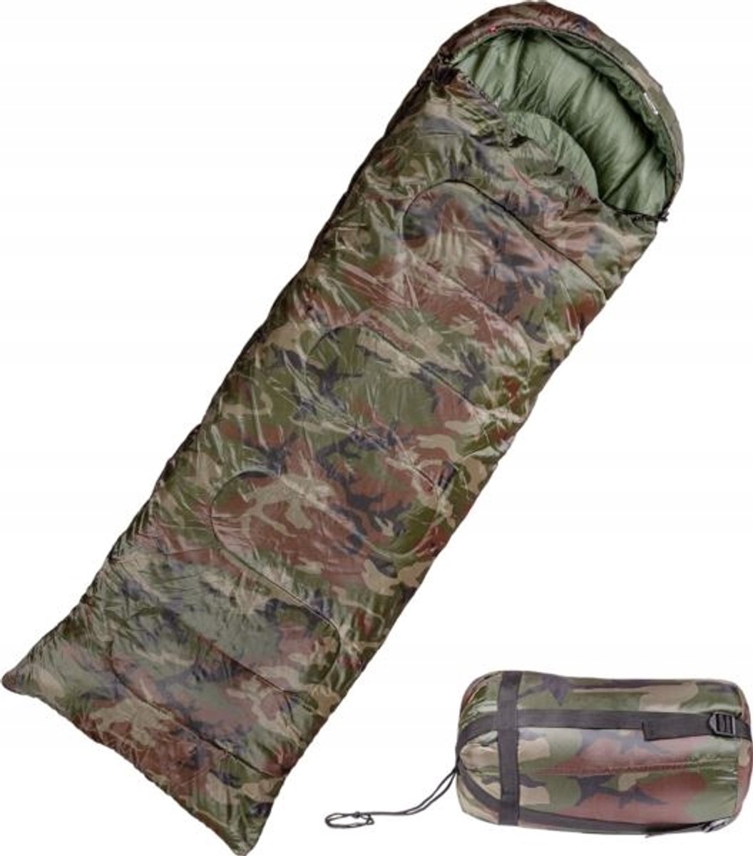 Tactische Militaire Slaapzak Camouflage 210x75cm - Warm & Stevig