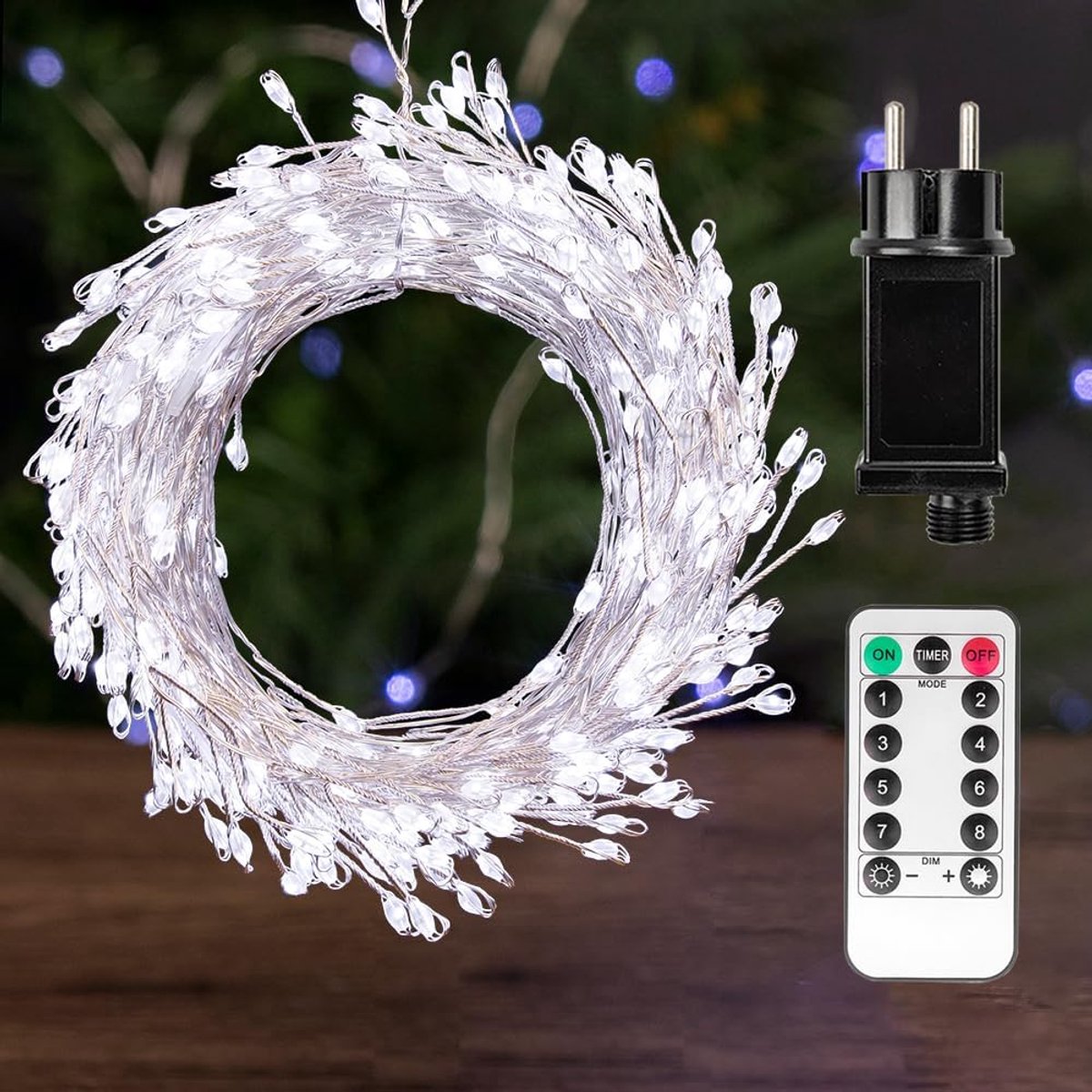 Sfeerverlichting 15 m - 500 LED Fairy Lights - Koudwit - Met afstandsbediening voor kamerdecoratie - ShopVlot