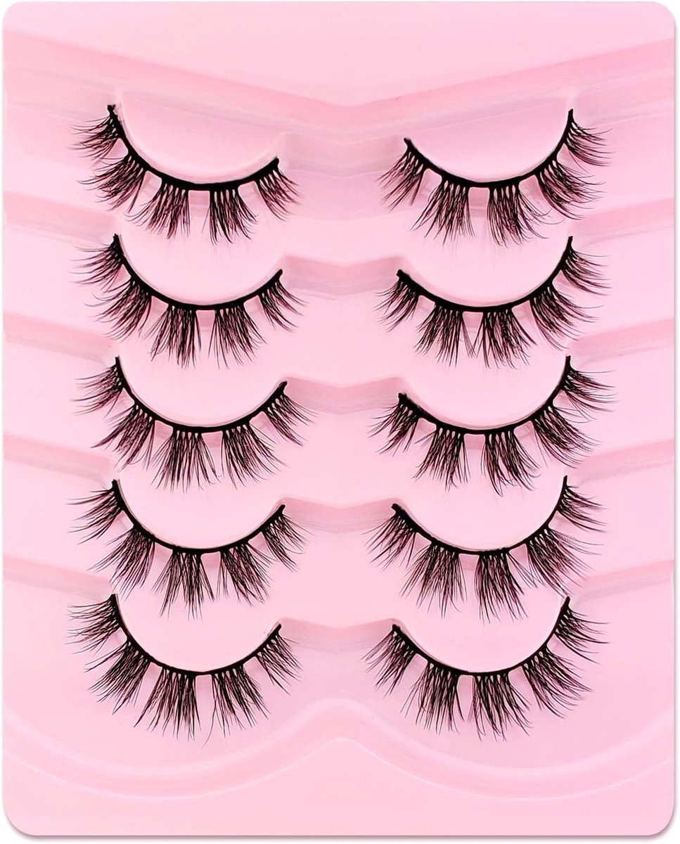 Nepwimpers Cat Eye - Fluffy Volume Curly - Natuurlijke Look - Herbruikbaar - ShopVlot