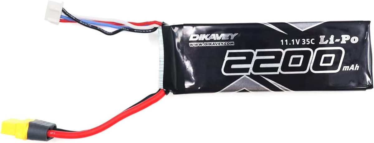 Lipo-batterij 11.1V 2200mAh - oplaadbaar lithium-polymeer - hoge capaciteit - ideaal voor modelbouw - ShopVlot