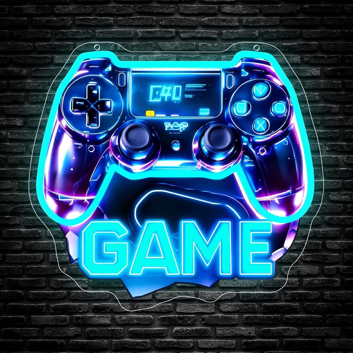 Game Controller neonbord - led-gaming-wandlamp - unieke sfeer - perfecte decoratie voor gamers - ShopVlot