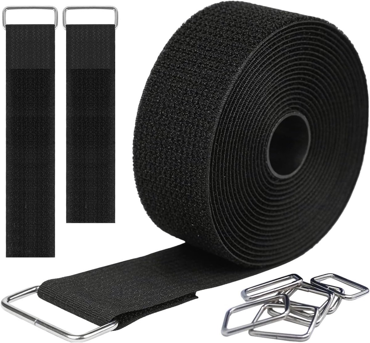 Herbruikbare kabelbinders 5 m - Velcro sluiting - 5 cm breed - Organiseer uw kabels eenvoudig - ShopVlot