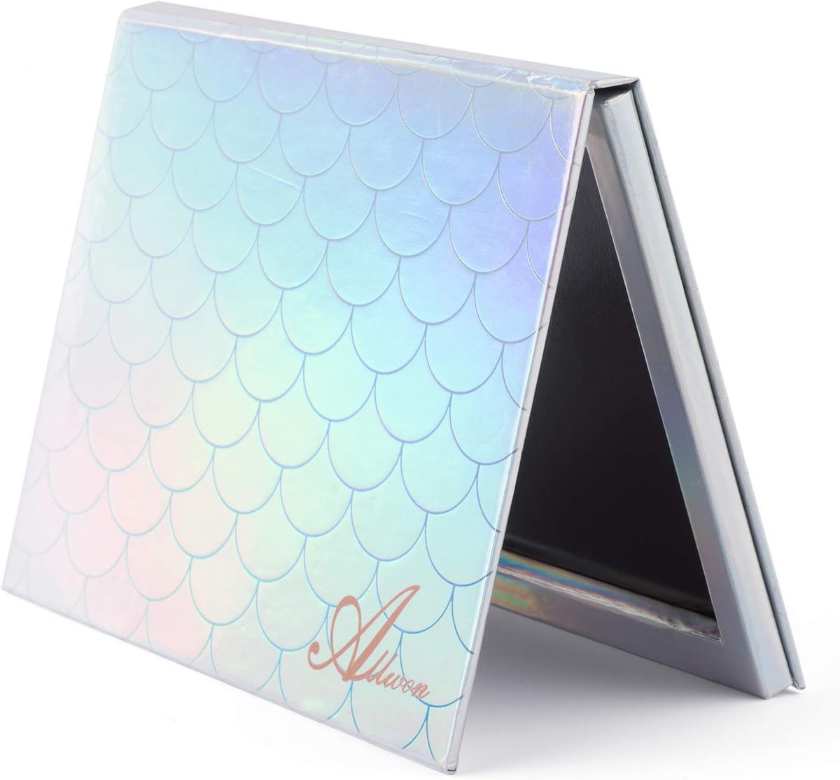 Makeup Palette - Medium - Zilver - Met spiegel en 30 metalen stickers - ShopVlot