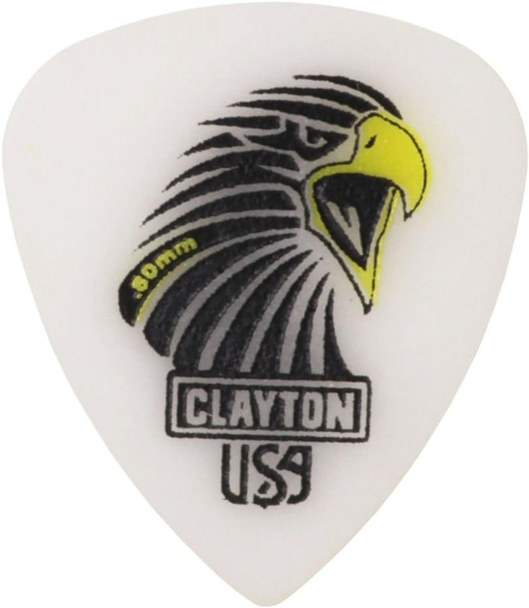 Guitar picks 0.8mm - acetaal/polymeer - scherpe randen - ideaal voor snelheidspicking - ShopVlot