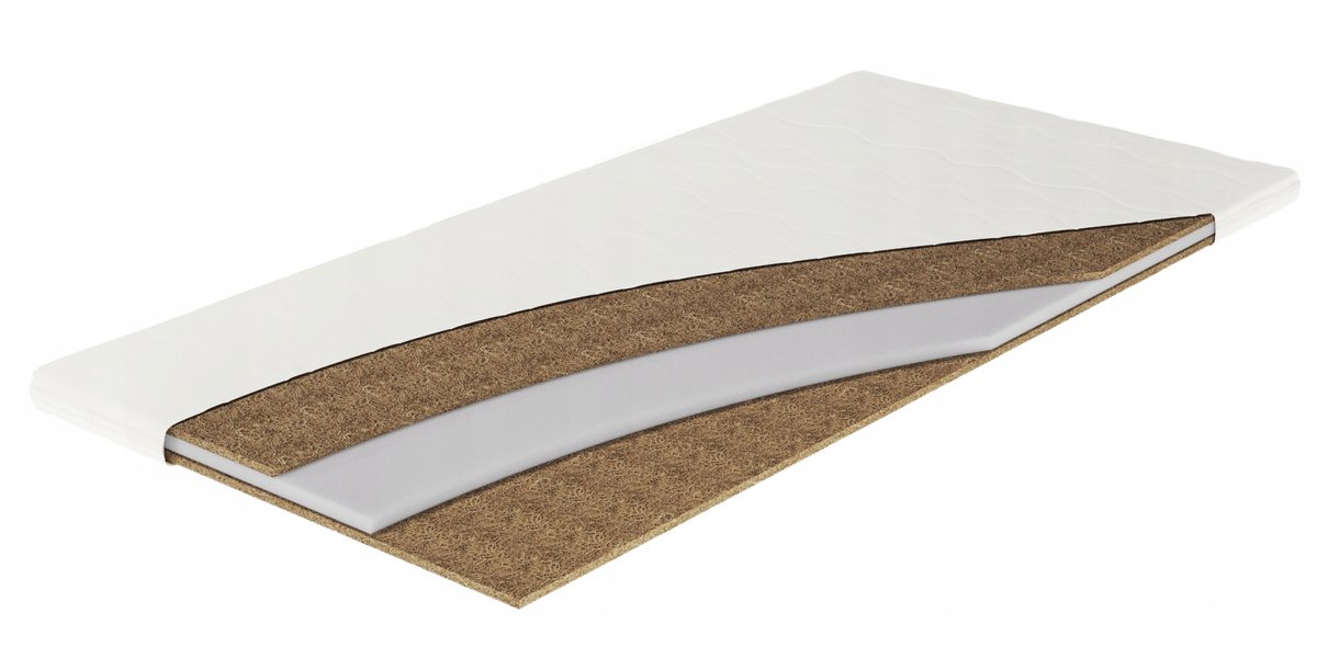 Asen Hardheid Topper 140x200 cm - Kokos-Schuim-Kokos, 5 cm H4/H5