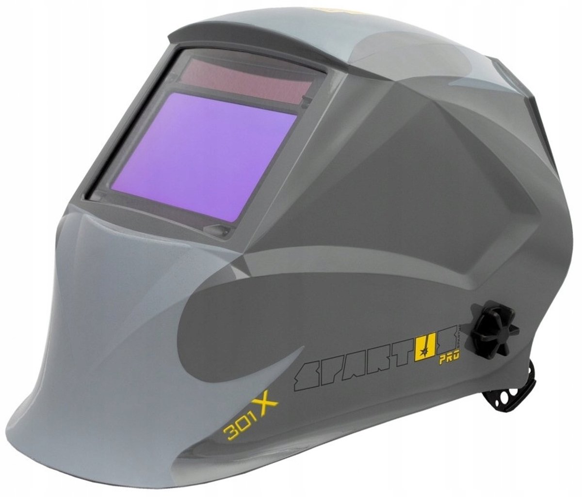 Merkloos Automatische lashelm met 4 sensoren, DIN 4-13, voor MIG/TIG/MMA