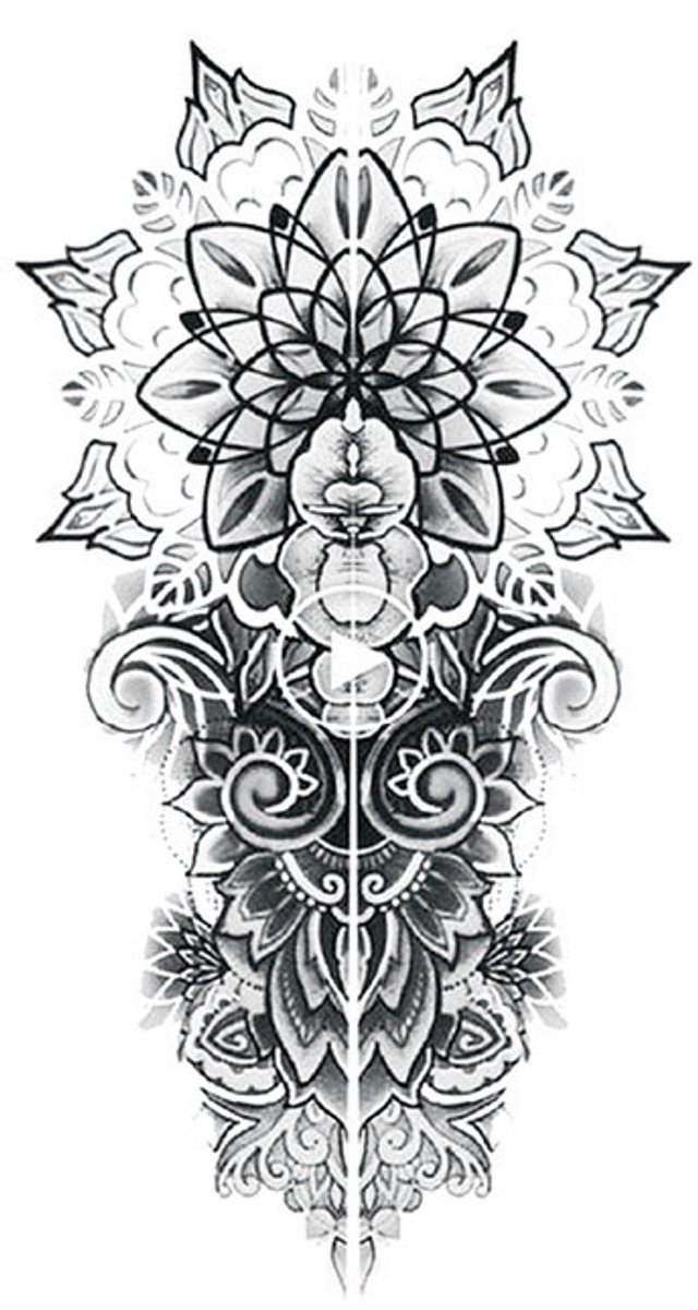 Tijdelijke tattoo Mandala arm 3 dagen
