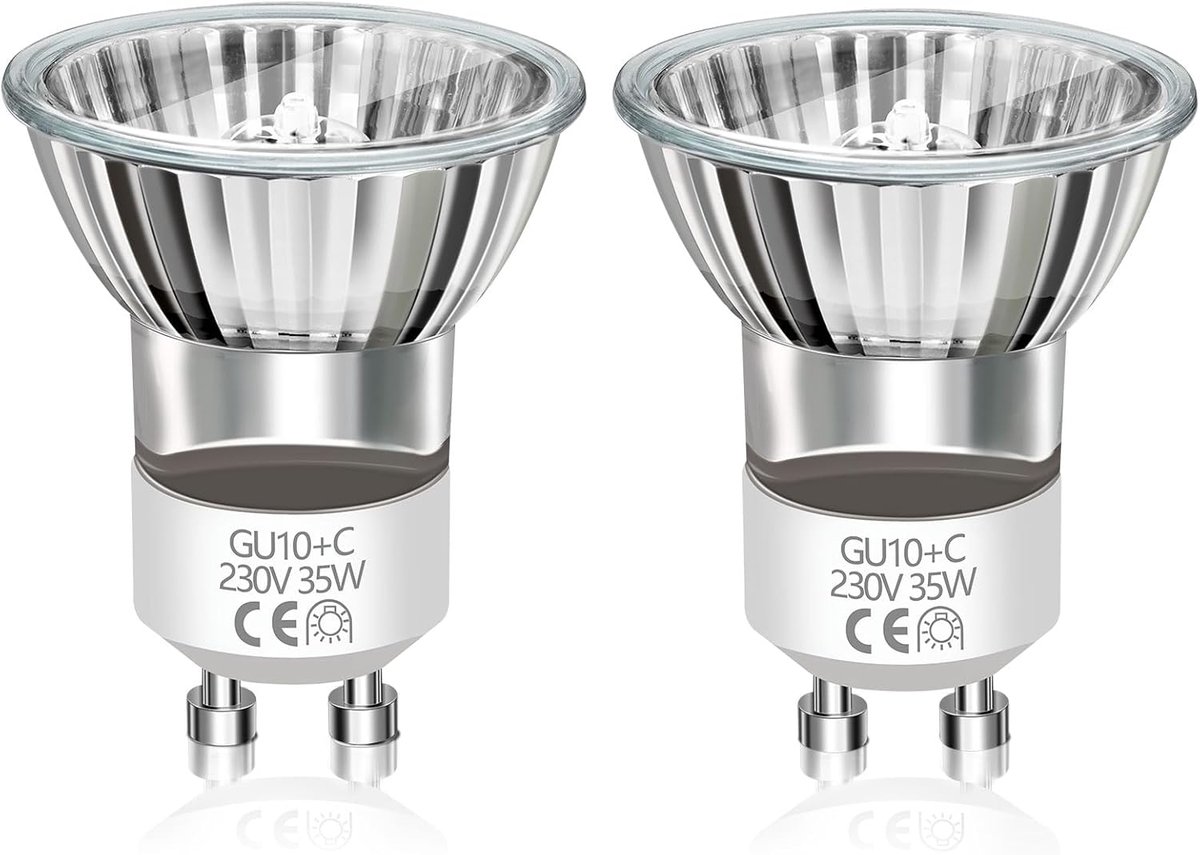 MR11 GU1O lavalamplamp 35 mm - dimbaar 35 W - warmwit 2800 K - ideaal voor lavalamp en kaarsenverwarmer - ShopVlot