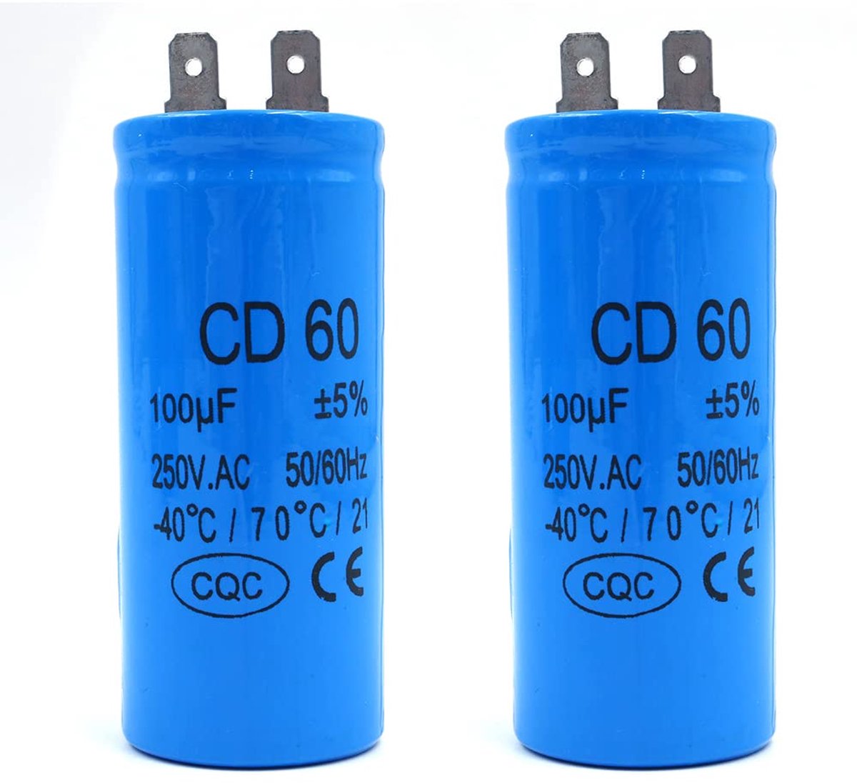 Motor Start Capacitor 100uF - 50x100mm Circulair - Hoogwaardige isolatie - Eenvoudige installatie - ShopVlot
