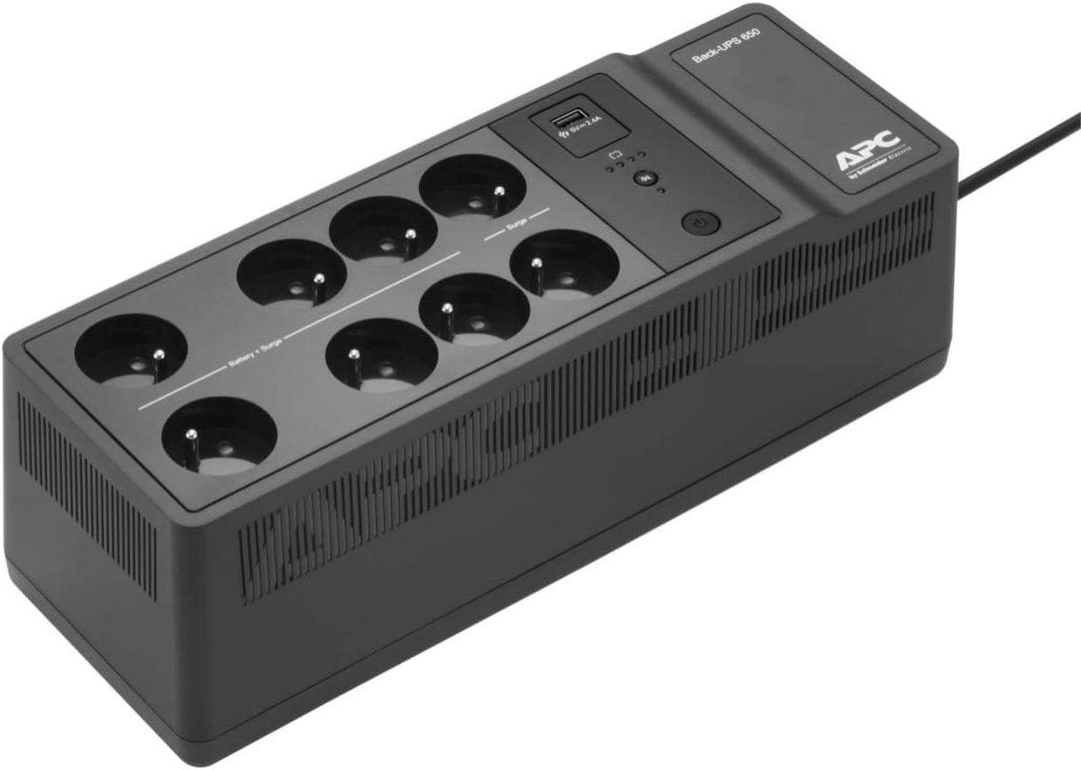 USV systeem 650VA - compact - betrouwbare stroomvoorziening - bescherming tegen stroomuitval - ShopVlot