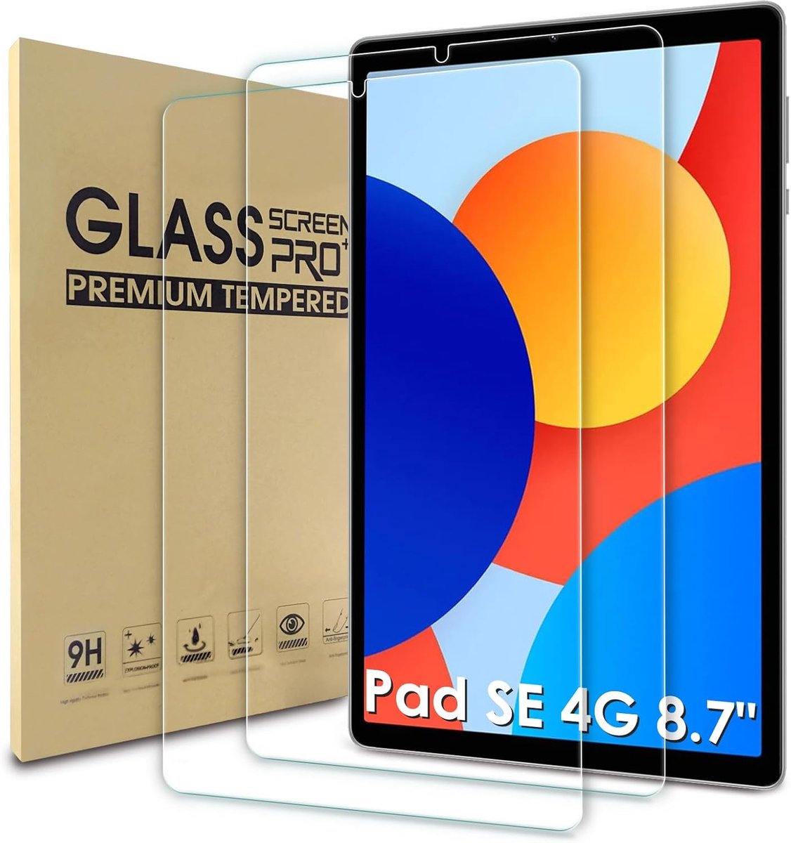 Screenprotector 8.7 inch - 2.5D gehard glas - anti-kras - beschermt je scherm - ShopVlot
