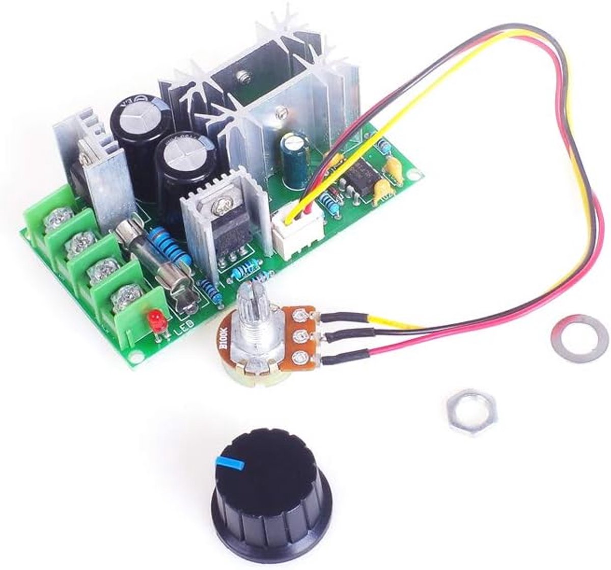 PWM Controller DC Motor Snelheidsregeling - 12V tot 60V - 20A continu vermogen - ShopVlot