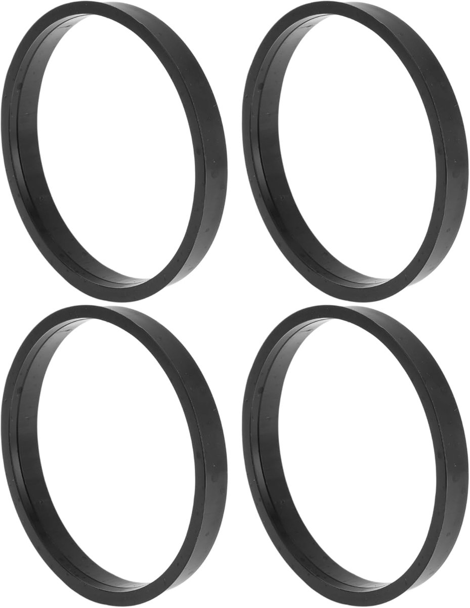 Wiel Hub Centric Ringen 78.1mm tot 71.1mm - Zwart Polycarbonaat - Schokabsorberend - Universele pasvorm - ShopVlot