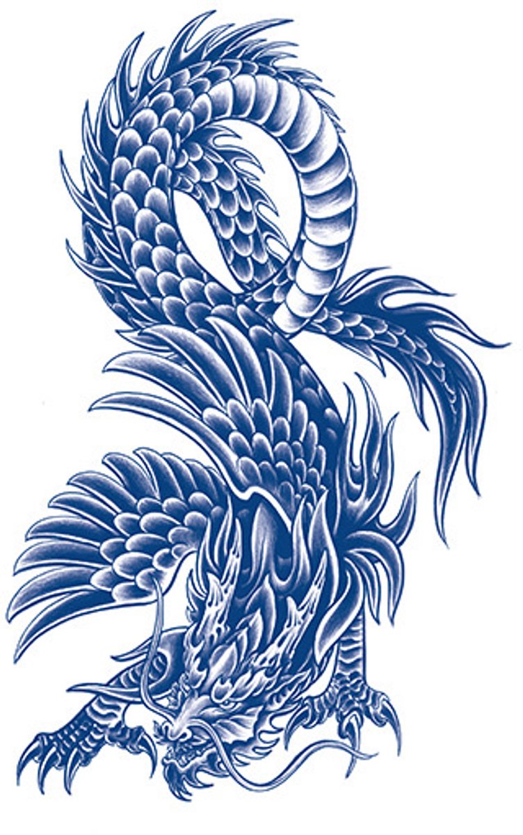 Tijdelijke tattoo Skyreign Dragon 2 weken