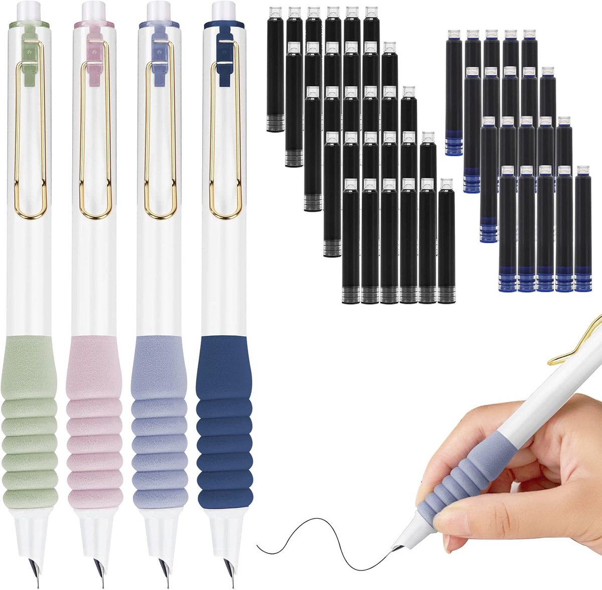 Vulpen 0.38mm - Terugtrekbaar - Ergonomische grip - Voor soepel schrijven - ShopVlot