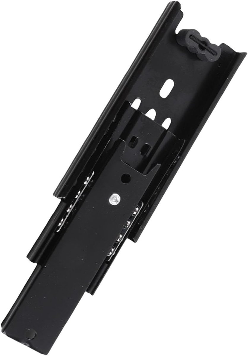 Mini soft-close ladegeleiders 4 inch - zwart metaal - volle extensie - soepel en stil sluiten - ShopVlot