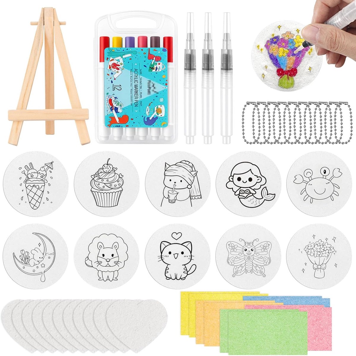 Puffy Paint Set - hoogwaardig papier - 3D effect - voor creatief schilderen - ShopVlot