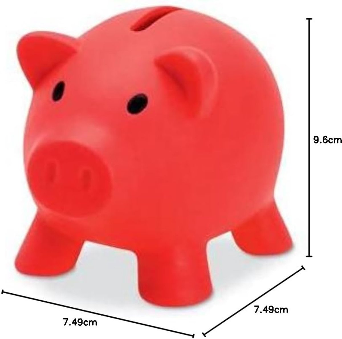 Spaarpot - klein en licht - zachte PVC afwerking - stimuleert sparen voor kinderen - ShopVlot