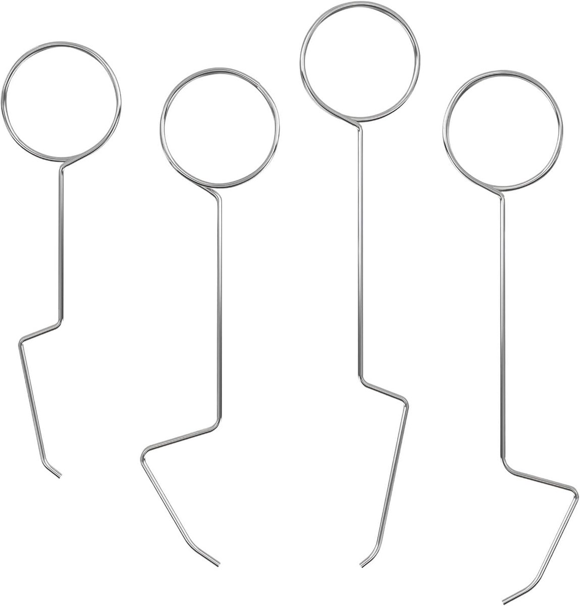 Deurvallen openingsnaalden set – 4 stuks (1,5 mm) – verenstaal – ideaal voor sleuteldiensten - ShopVlot