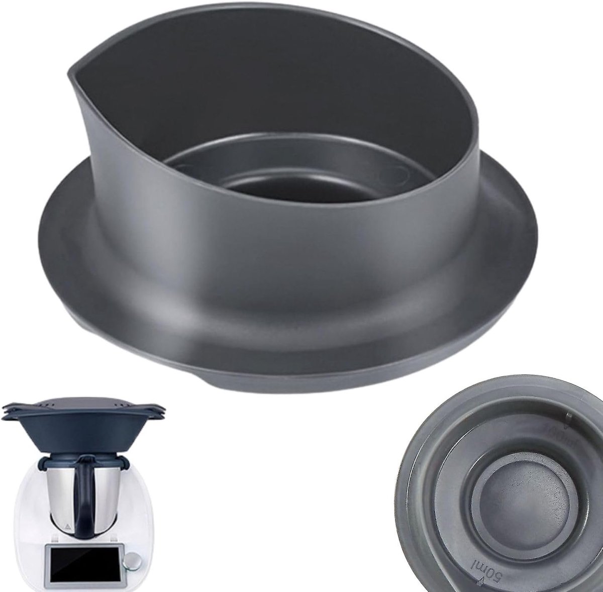 Maatbeker TM5 TM6 - Hittebestendig en koudebestendig - 100 ml en 50 ml schaal - Vermindert spatten tijdens het koken - ShopVlot