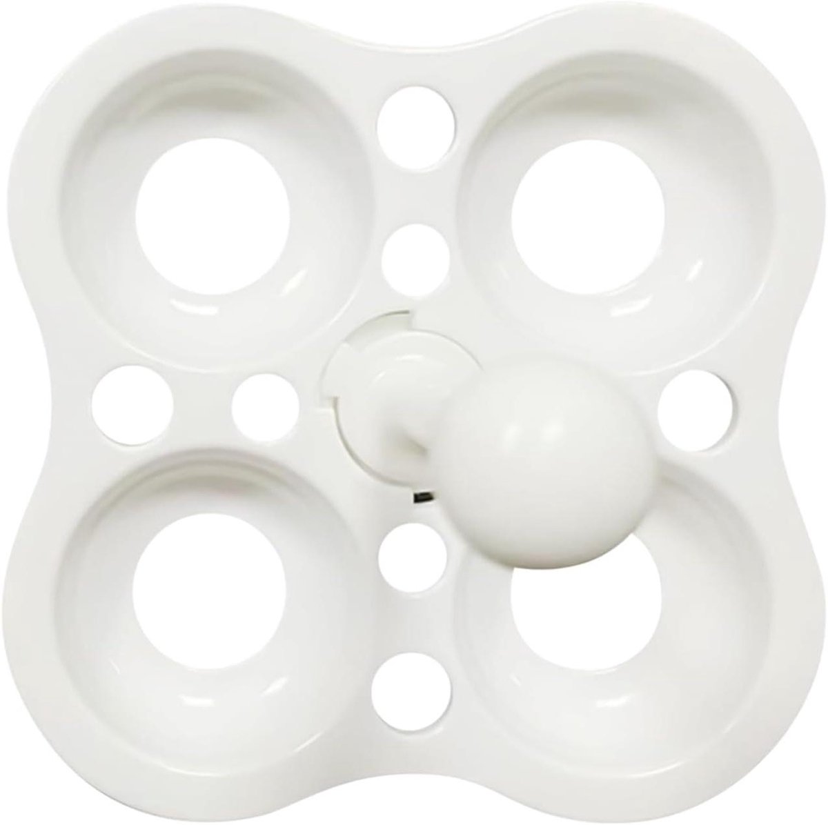 Eierrek Roestvrij Staal - Kookrek Houder - Eieren Koken - Hoogwaardig Materiaal - 9.2 x 9.2 x 8.4 cm - Zilver
