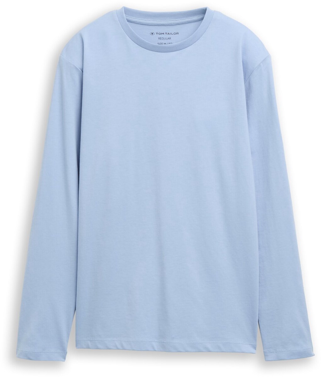 Tom Tailor - T-shirt met lange mouwen en print op de rug - Maat 176 - stonington blue