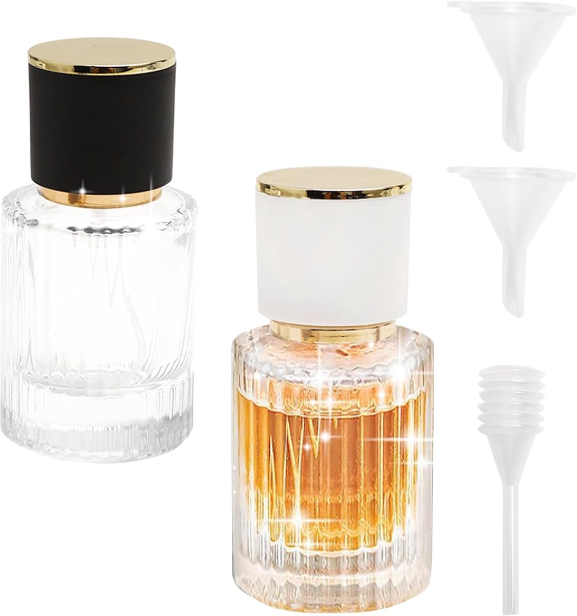 Parfumatomiser 30ml - Glazen fles met dop - Herbruikbaar - Perfect voor reizen - ShopVlot