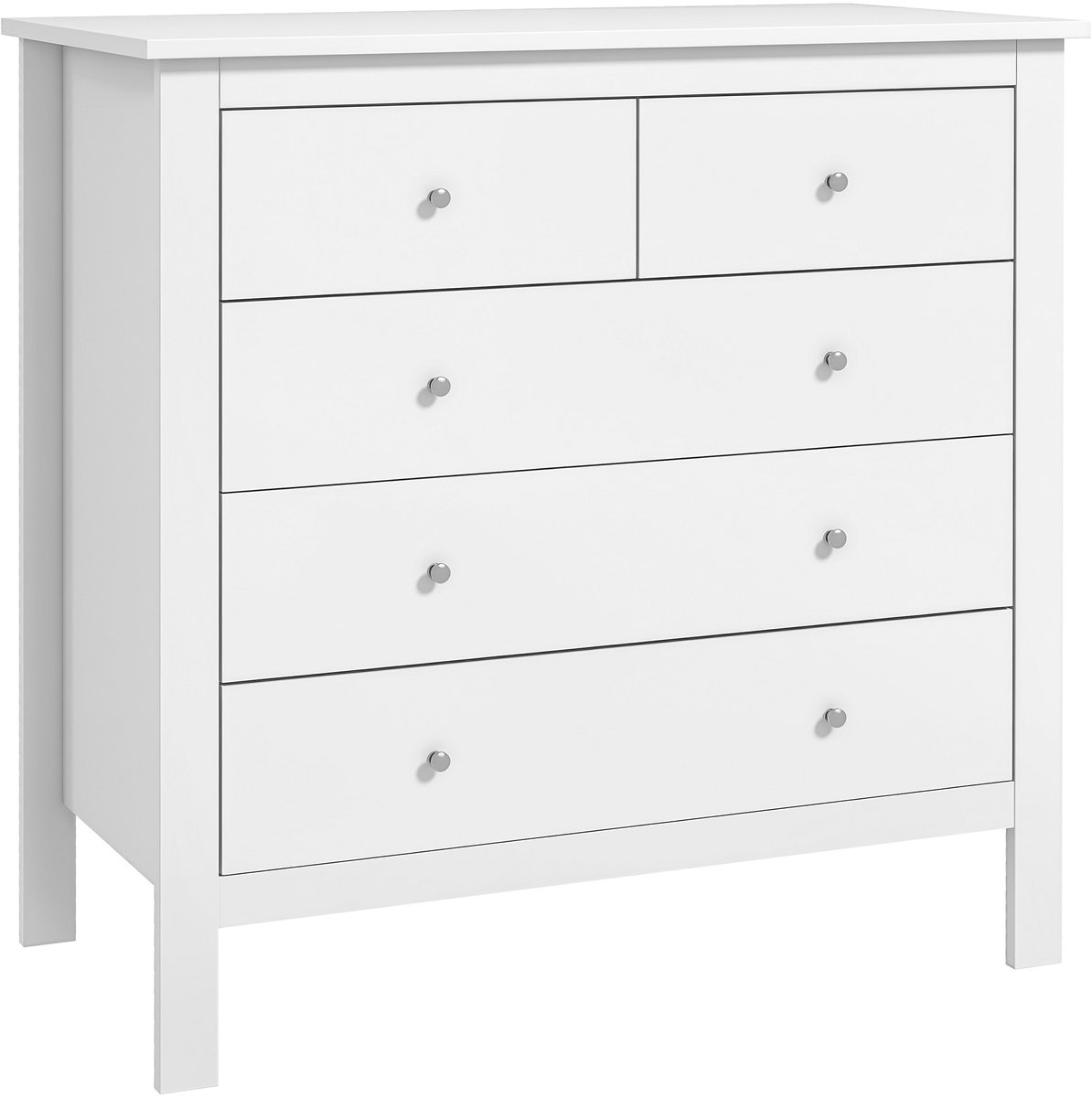 HOMCOM Ladekast - Samengesteld hout - 79x39,5x80,5cm - Wit