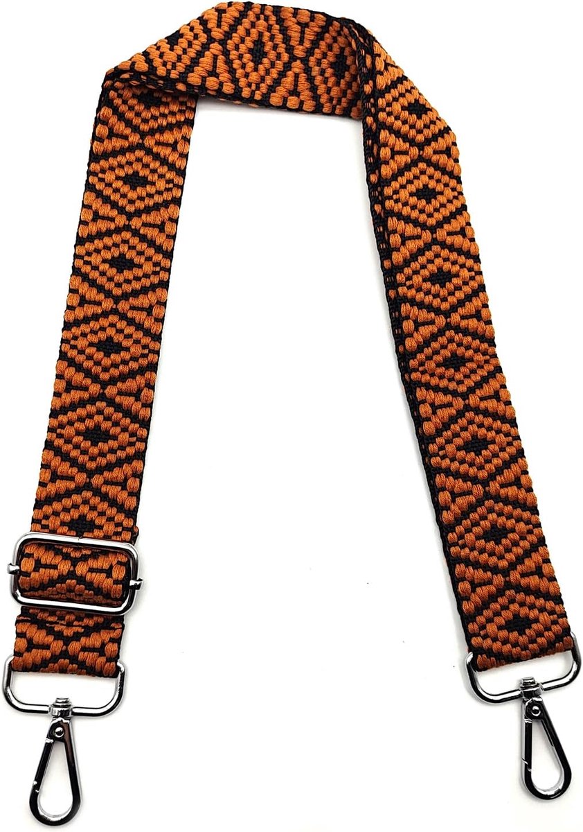 Schouderriem voor Tassen Verstelbare Tasriemen voor Schoudertassen, Schouderriem Tas Riem met Zilver Gespen, Brede Tasriemen Vervanging 3.8cm voor Dames Crossbody, Handtassen, Donkerbruin, #5