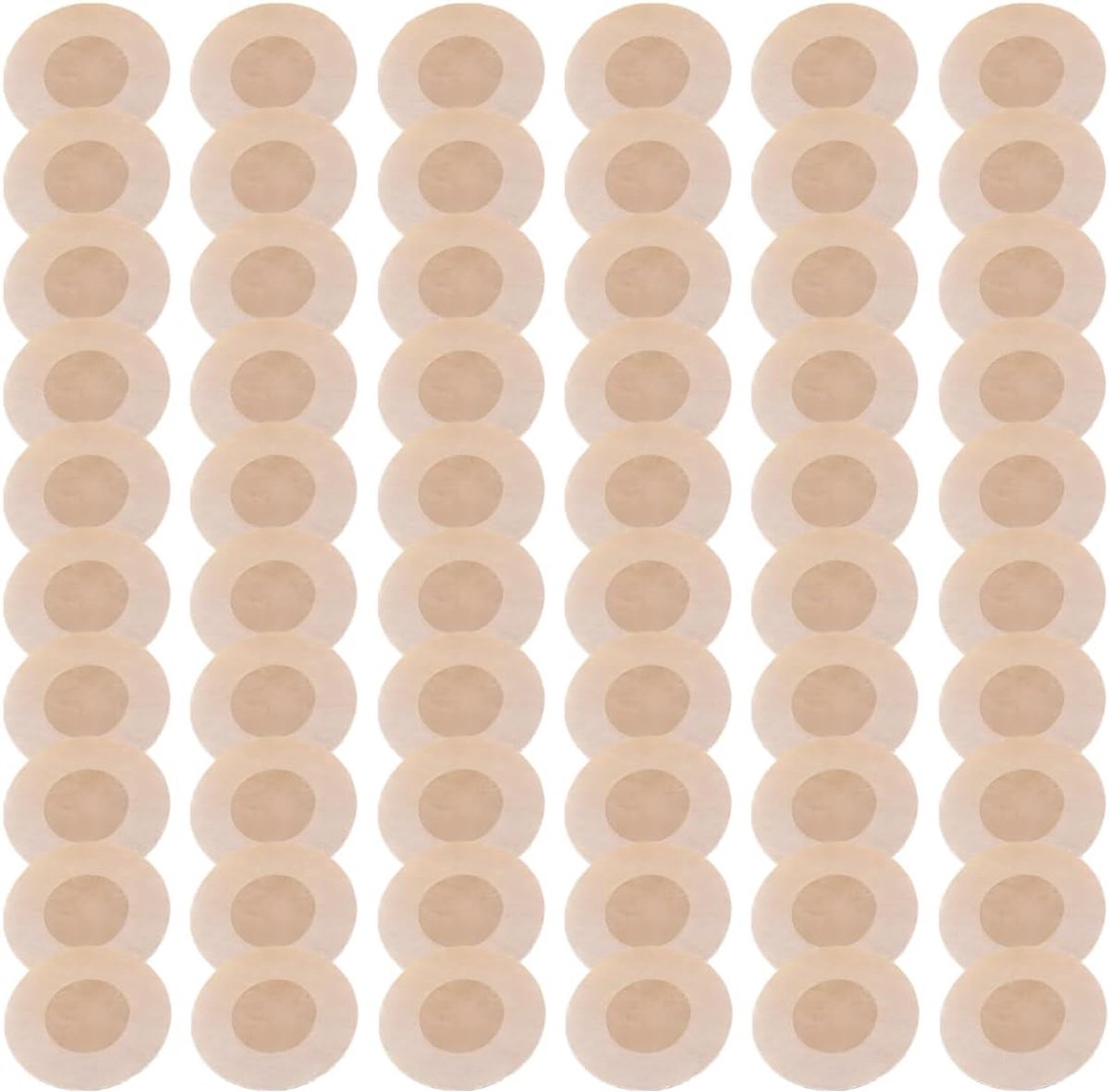 60 stuks onzichtbare tepelpleister, wegwerp-tepelpleisters ademend, voor mannen en vrouwen, 30 paar tepelafdekkingen