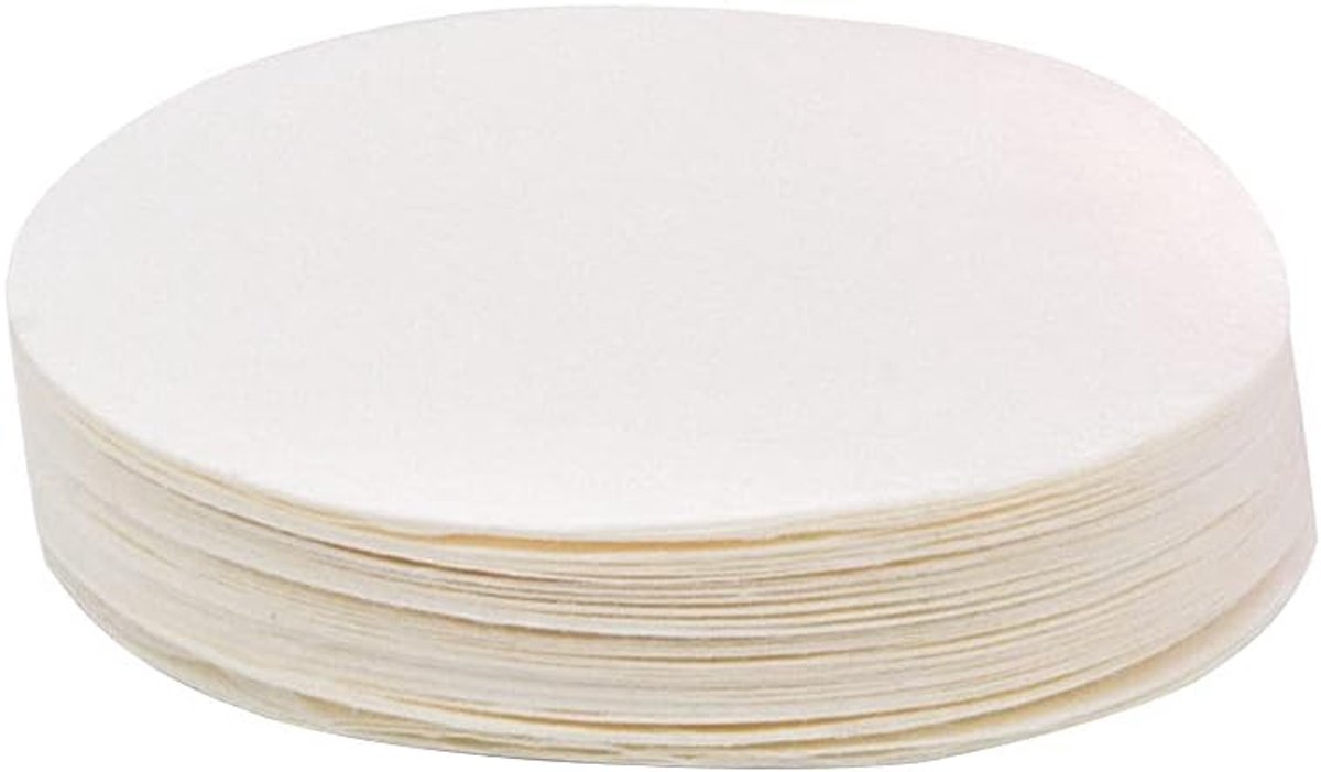 200 stks Koffiefilters Papier, Diameter ongebleekte Koffiefilters, Filter Papier, Giet Over Koffie Dripper Filters, Koffie Brouwpapier Filters voor Thuis en Kantoor DIY Koffie