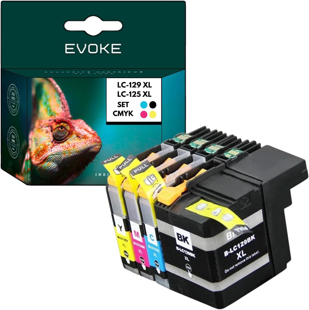 Inktset EVOKE LC129 - 95 ml - CMYK Kit - Tot 5660 pagina's - SnelShoppen