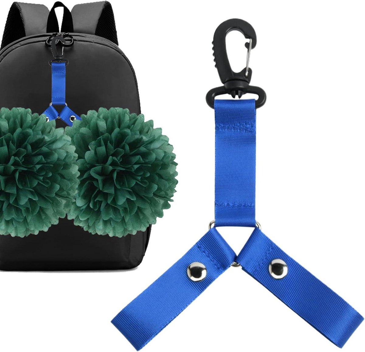 Cheerleading Pompon Ophanger - Pom Houder - Team Identificatie - Vervorming Preventie Ontwerp - 216x254cm - Blauw