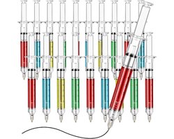Spuit Balpen, Nieuwigheid Bloed Leuke Naald Pen Multi-kleur Office Kantoor School Schoolbenodigdheden Grappige Kunst Objecten Gift Present Stick Prijzen Weggeefactie Pennen (20 Stks)…