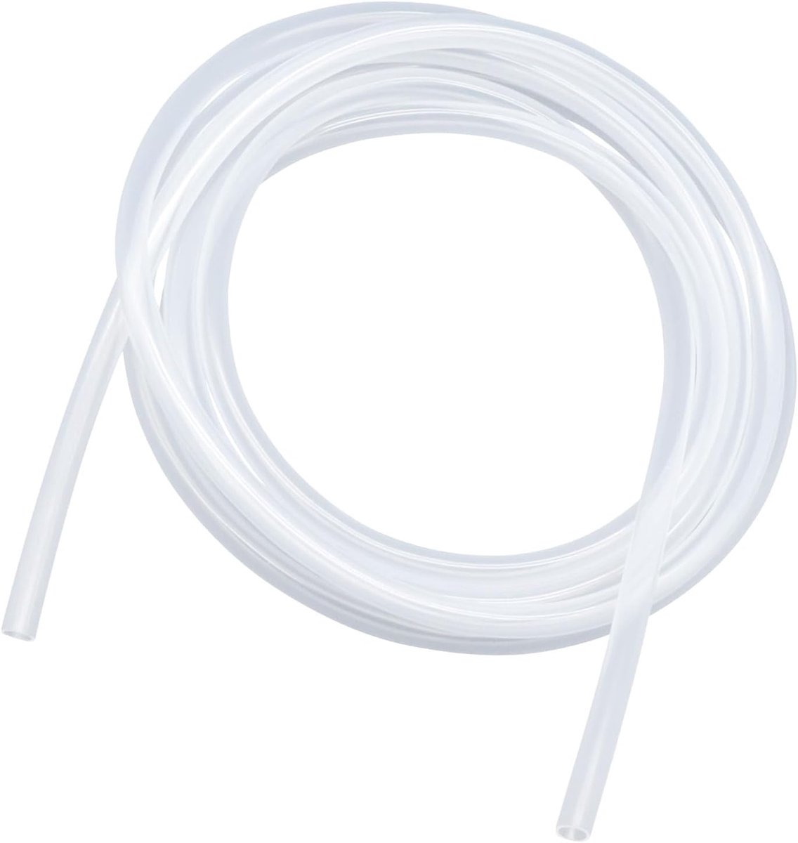 Voedselveilige slang, grootte 1,6 mm x 3,2 mm, lengte 2,5 m (8,2 ft), dikte 0,8 mm, flexibele rubberen siliconen slang voor lucht/waterleidingen
