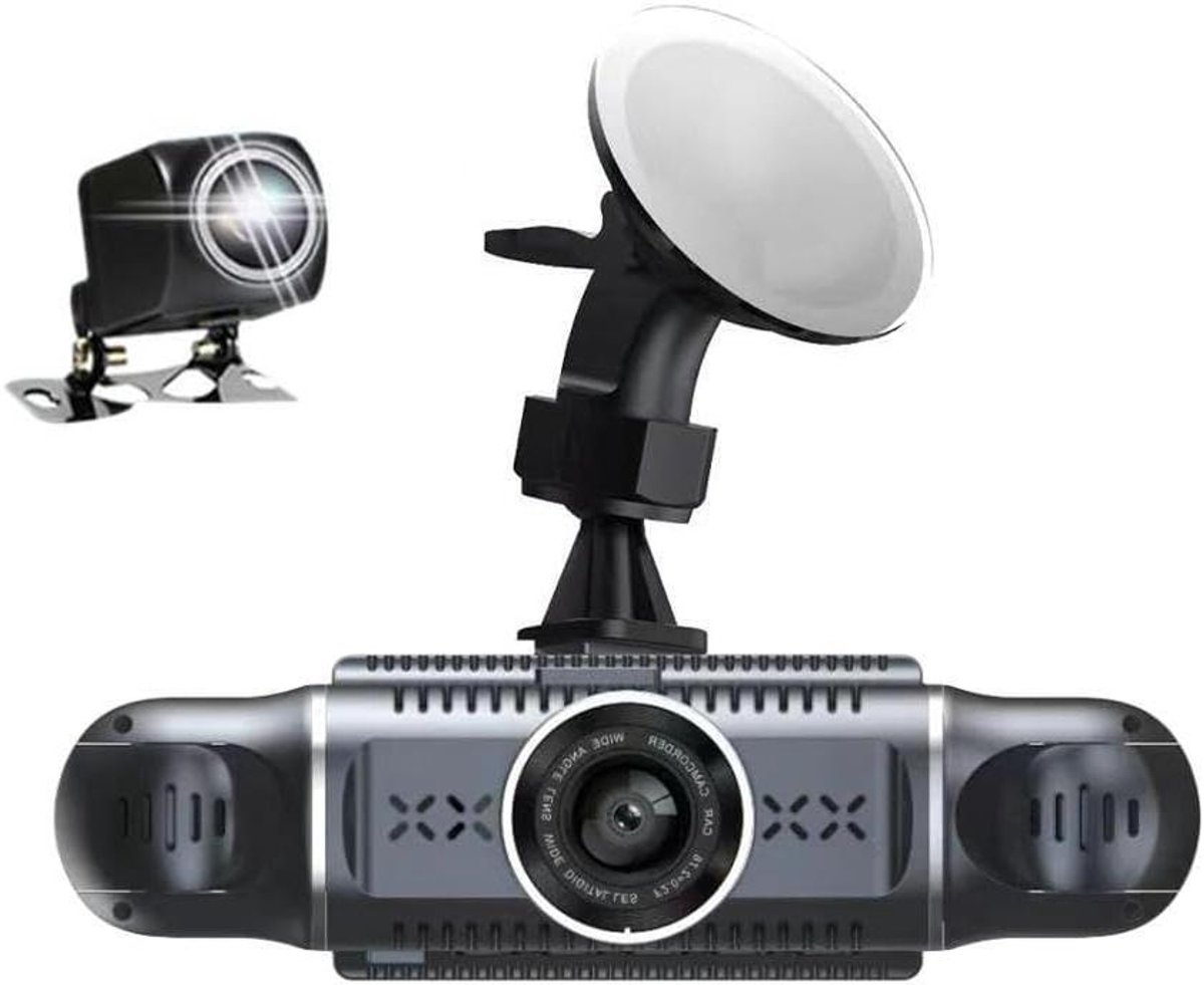 HD Dashcam - Autocamera Video - Veilig Rijden - Multi-lens Opname - 3.0-inch Scherm - Zwart