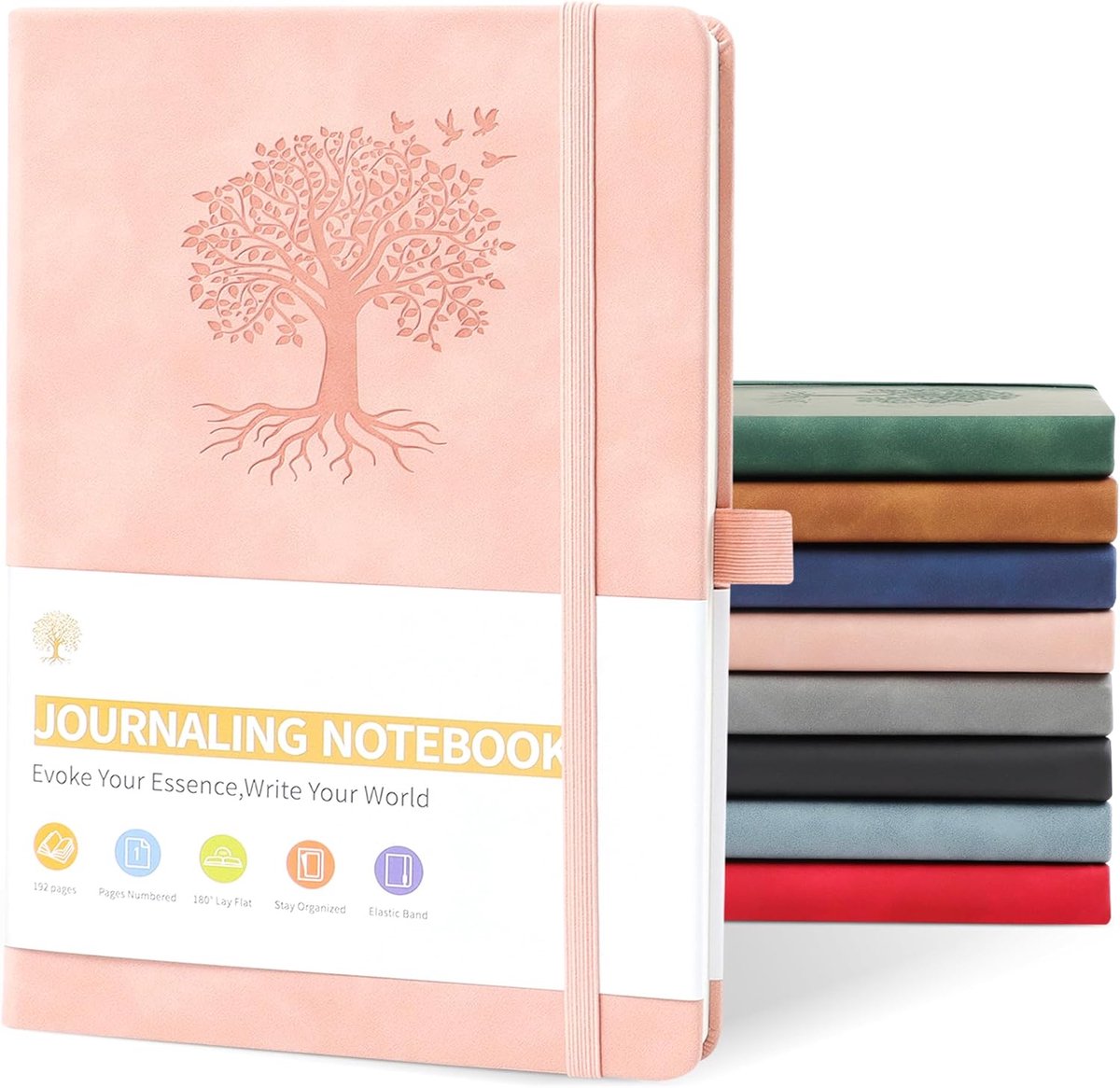 Notitieboek A5 - Leren hardcover - 192 pagina's - Perfect voor persoonlijke notities - SnelShoppen