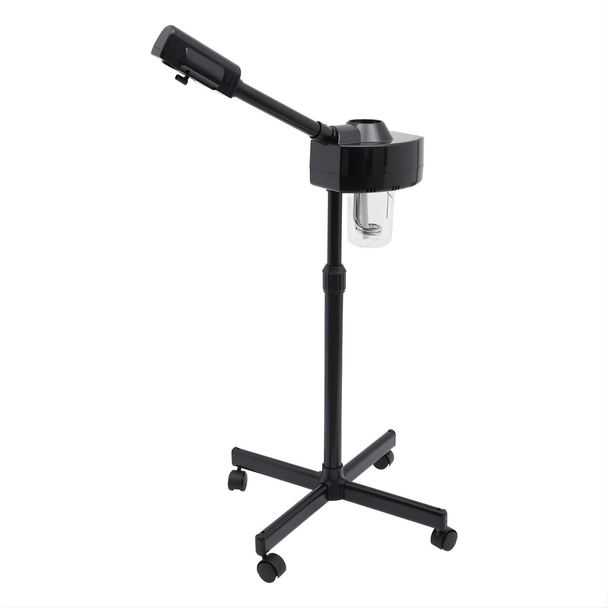 800W Professionele Facial Steamer – Gezichtsstomer met Wielen en Verstelbare Hoogte – 220V Stoomapparaat voor Gezichtsverzorging – Zwart