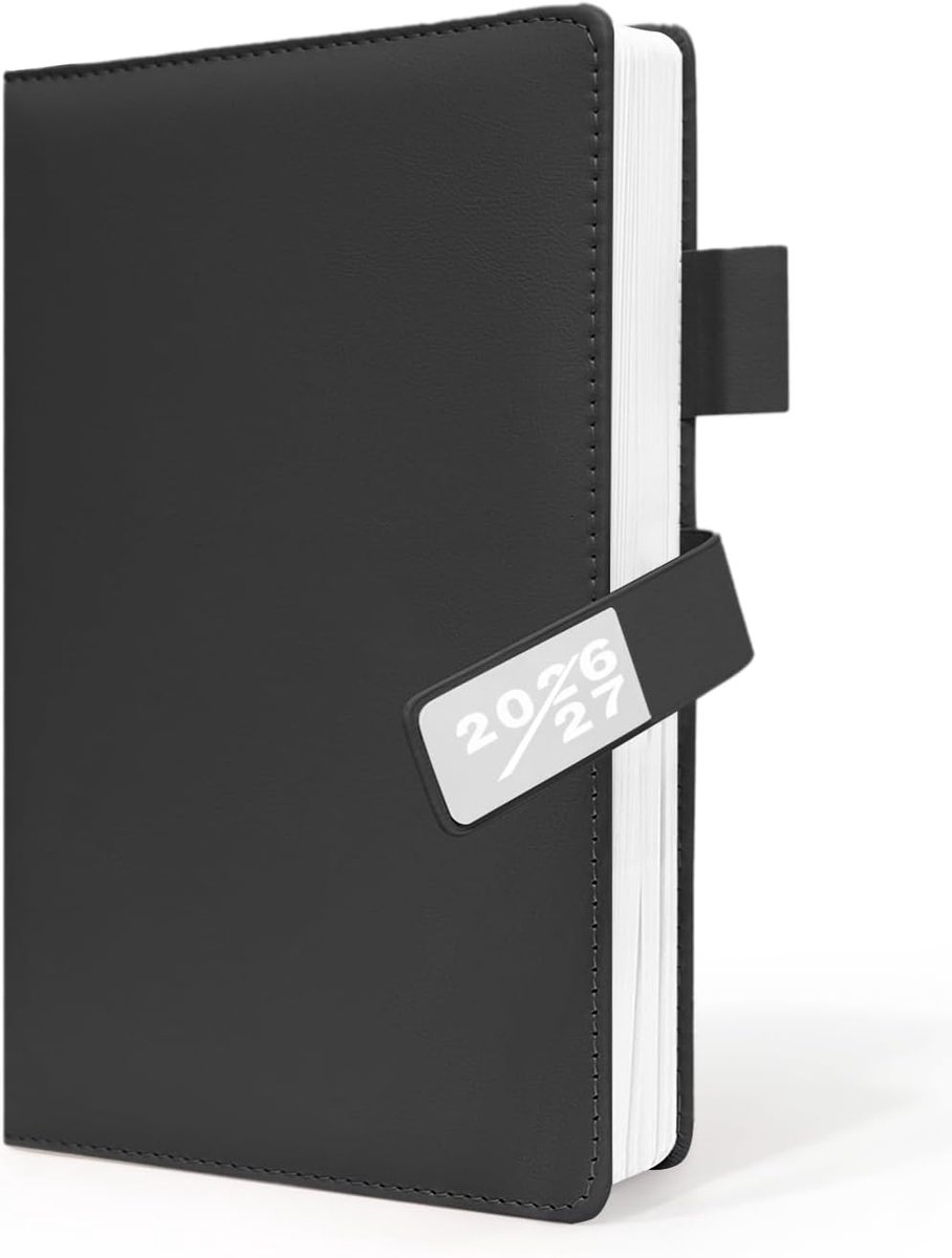 Weekly Planner A5 - PU leren omslag - elastische sluiting - perfect voor je planning - SnelShoppen