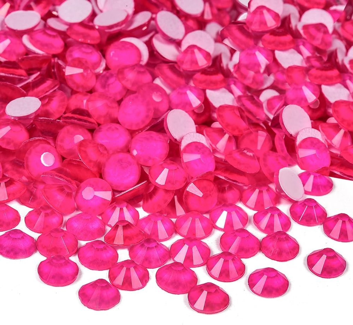 Rhinestones voor nagels, 1440 stuks neon - glas kristal steentjes - glanzend effect - perfect voor nail art - ShopVlot